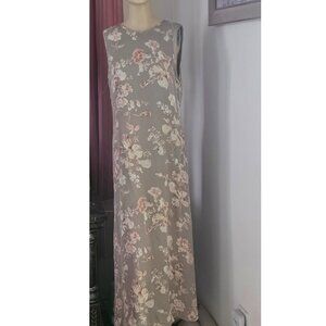 Lauren Ralph Lauren Floral Pastel Silk Maxi Dress